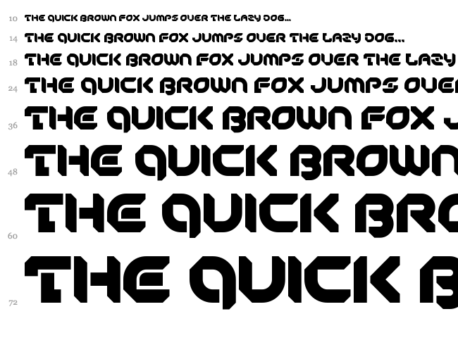 Peace And Equality font waterfall